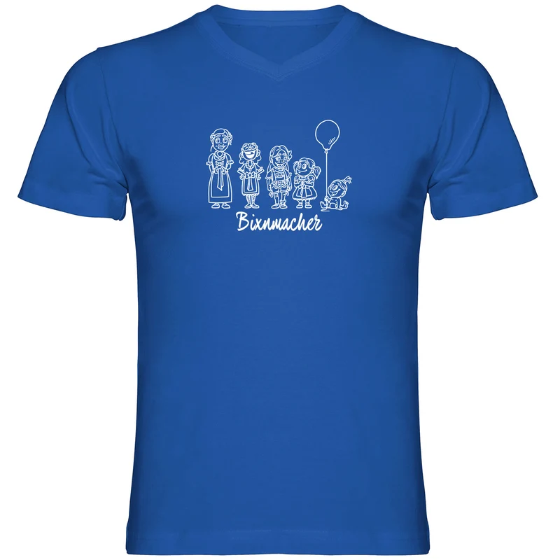 Bixnmacher Herren Tshirt V-Ausschnitt