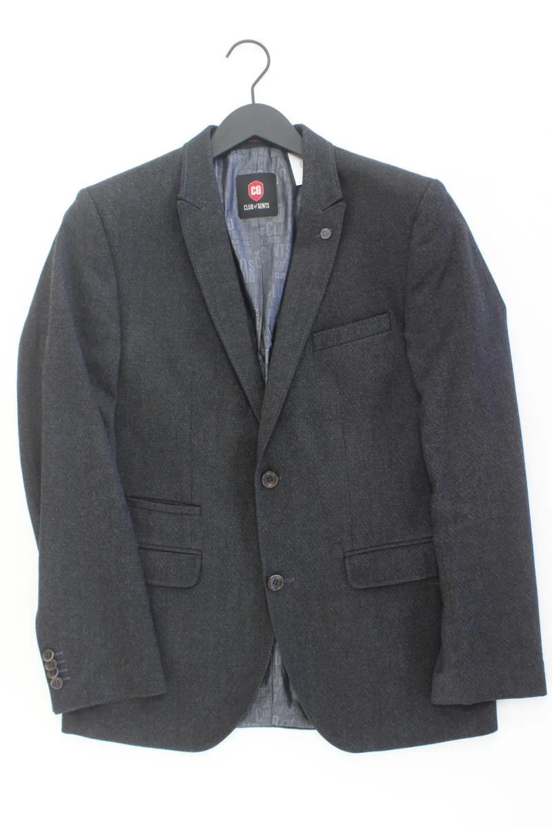 Club of Gents Longsakko für Herren Gr. 48 grau aus Baumwolle