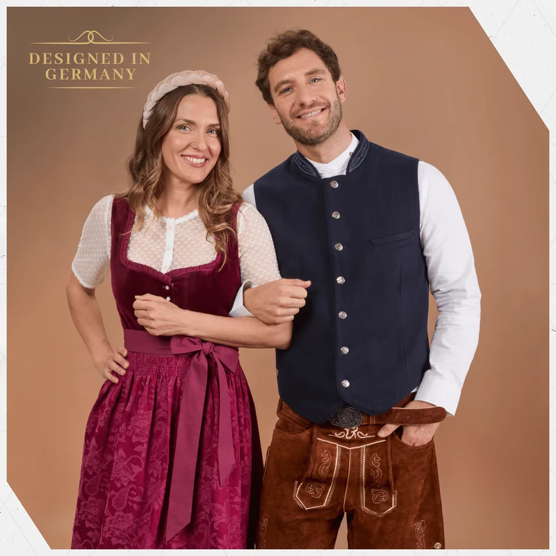Dirndl Blouse Short Sleeve White Lace