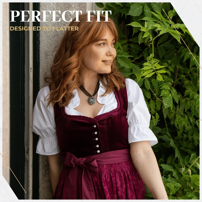 Traditional Dirndl Blouse White Cotton