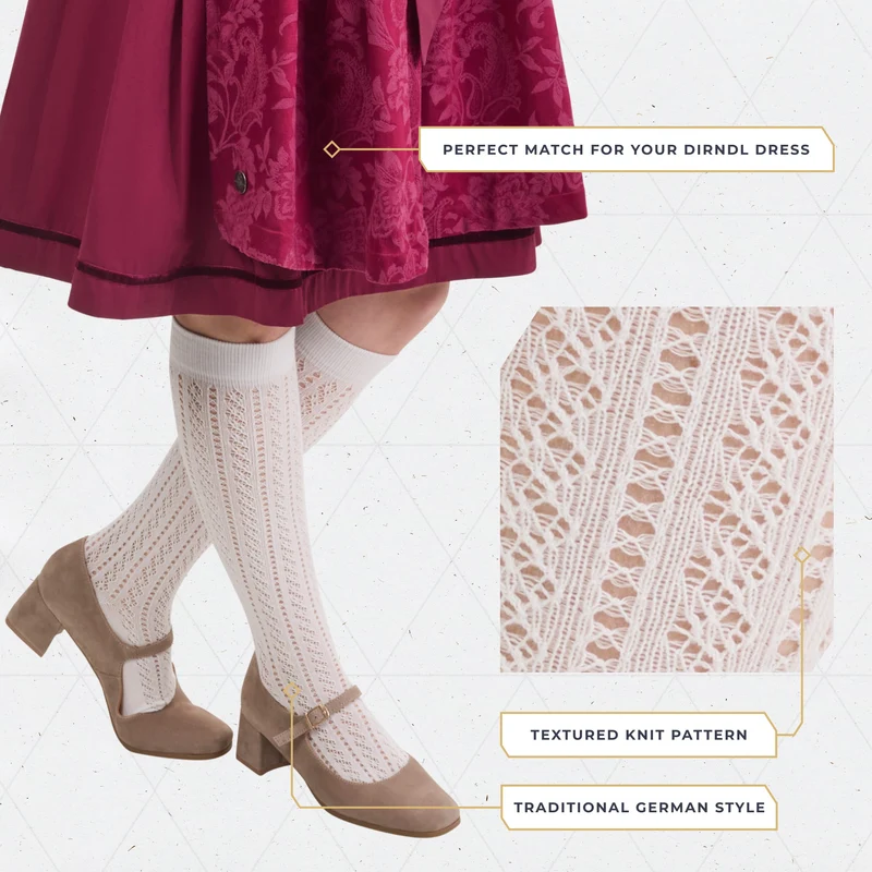 Women Knee-high Socks White