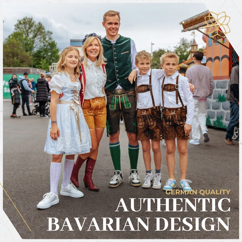 Kids Lederhosen Dark Brown