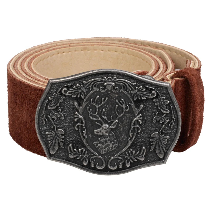 Lederhosen Belt Dark Brown