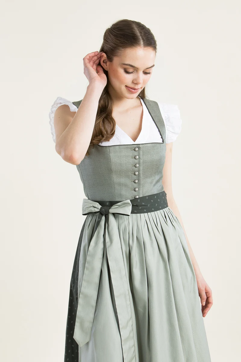 Berwin & Wolff Dirndl Olivgrün Jacquard