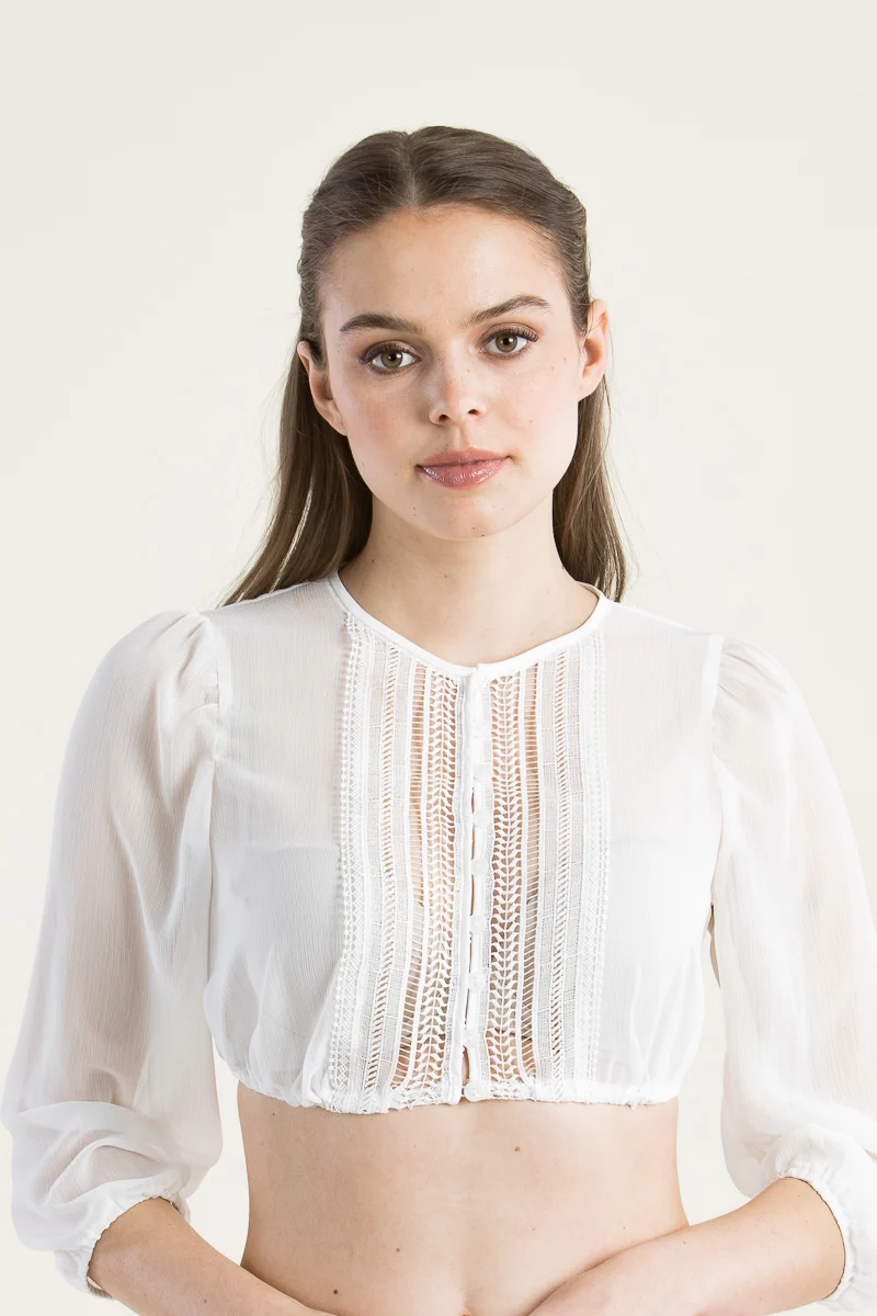 Wenger Dirndlbluse Ines Chiffon