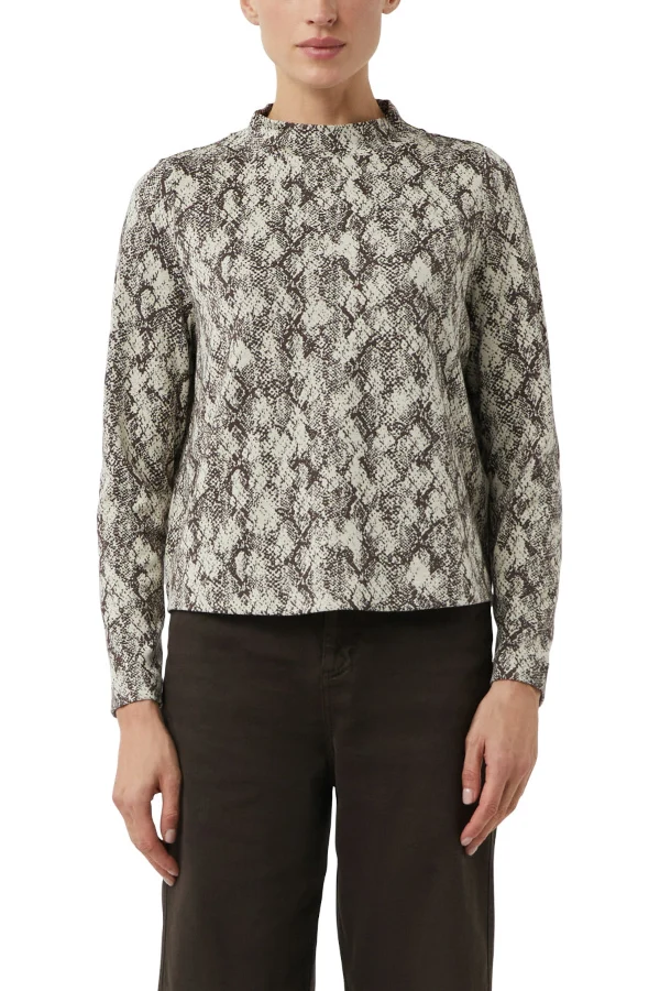 Comma Sweatshirt brown print