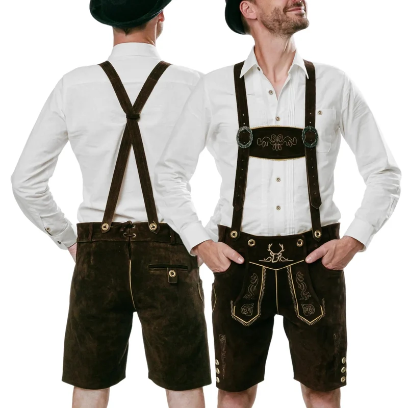 Lederhosen Men Short Chocolate