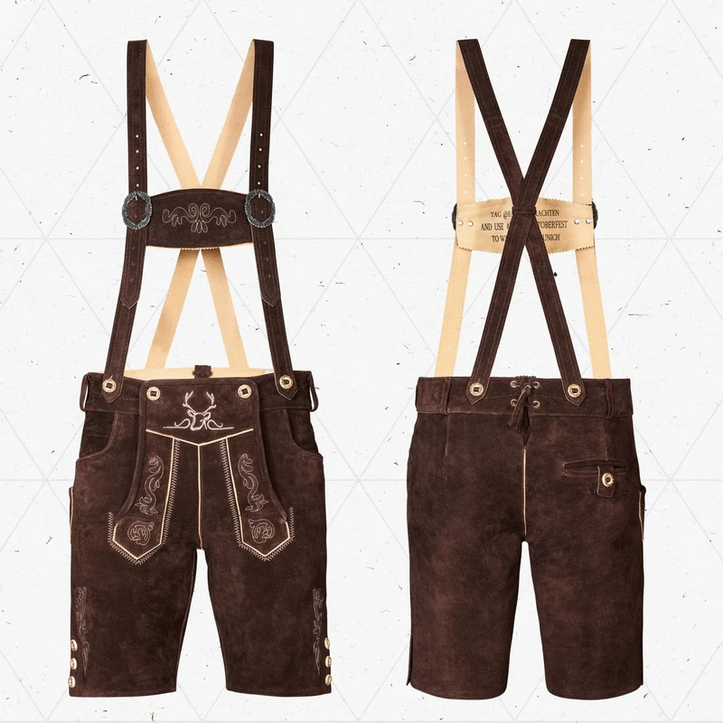 Lederhosen Men Short Chocolate