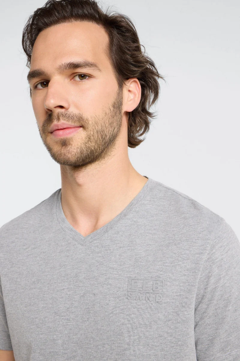 Elbsand Men T-Shirt Ingvar cool heather grey