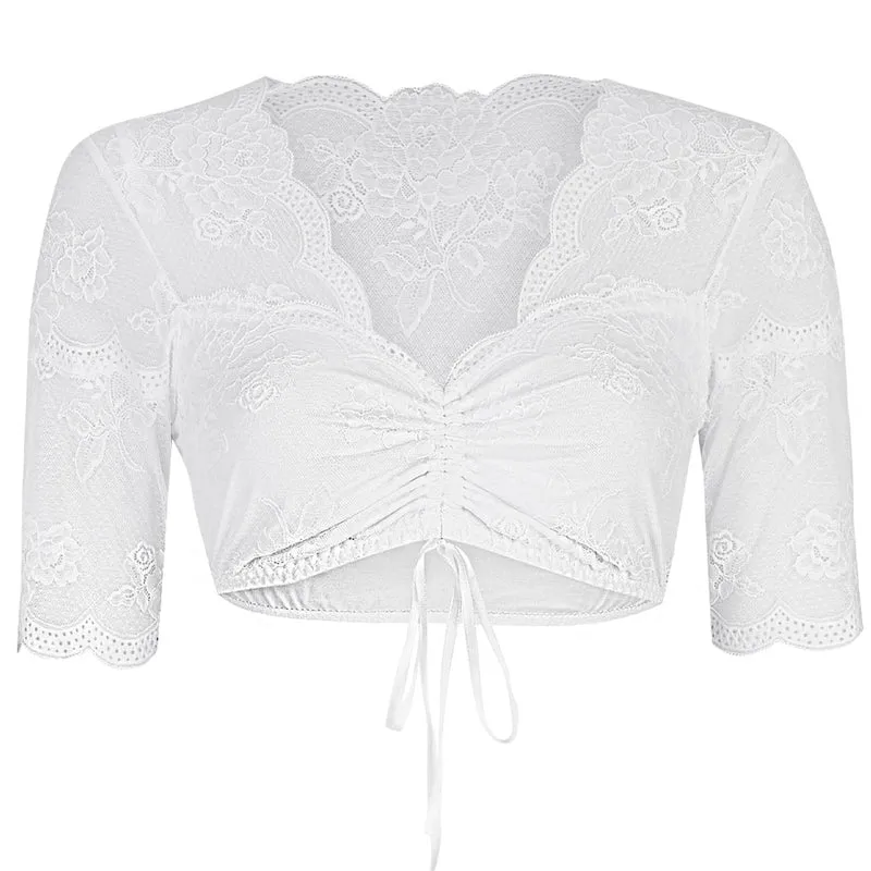 Nina von C. Spitzen Dirndlbluse "Liosa" 16464718 | Weiß