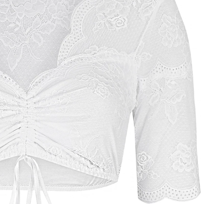 Nina von C. Spitzen Dirndlbluse "Liosa" 16464718 | Weiß