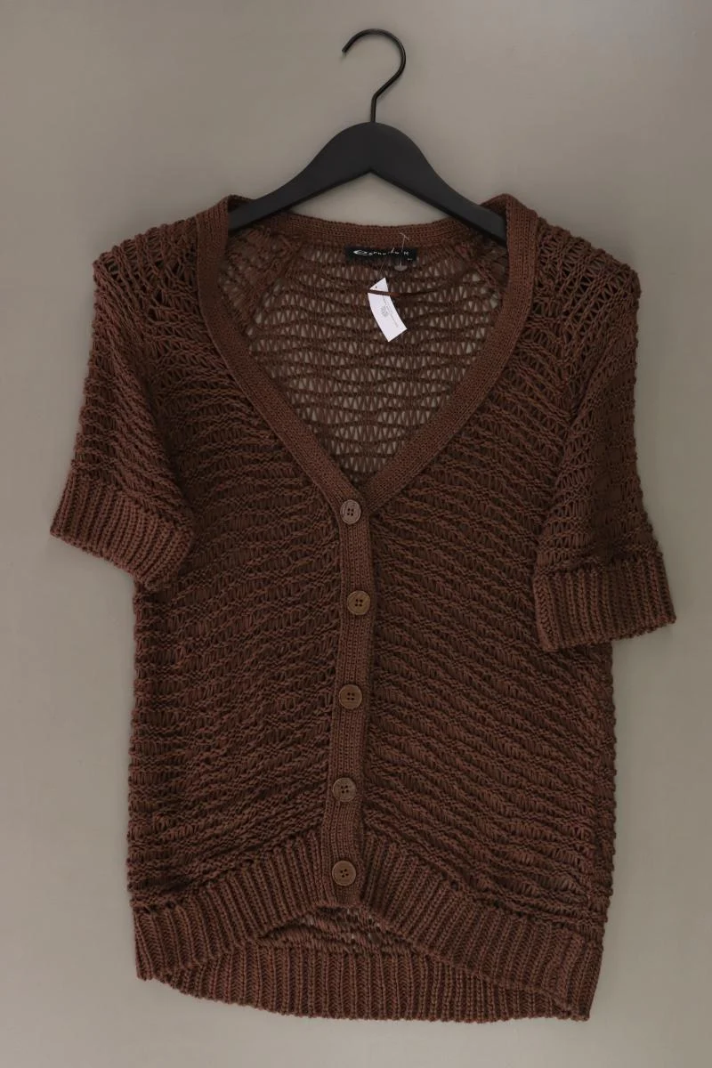 Expresso Strickshirt aus Wolle Gr. M Kurzarm braun