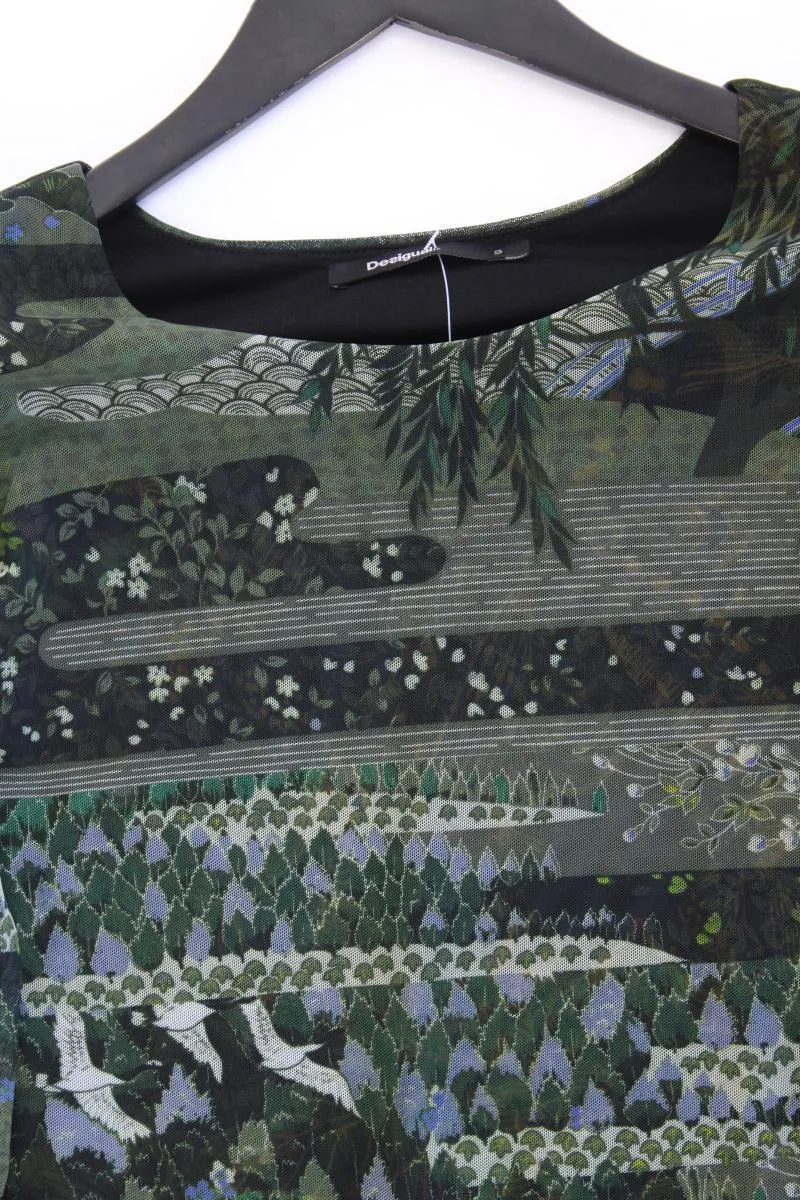 Desigual Langarmkleid Gr. S neuwertig grün aus Polyester