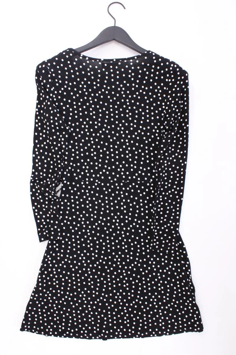 Even & Odd Jerseykleid Gr. S gepunktet Langarm schwarz aus Viskose