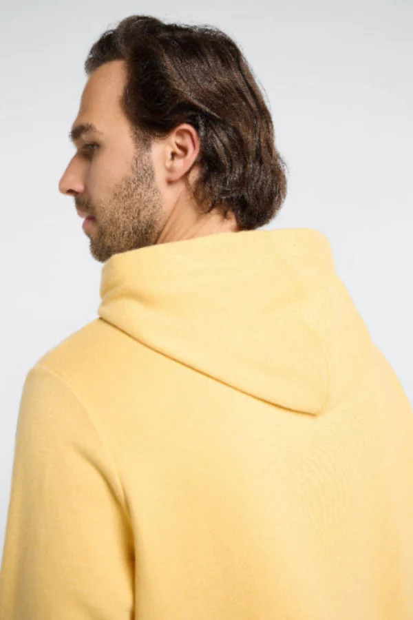 Elbsand Men Hoodie Sivan mineral yellow melange