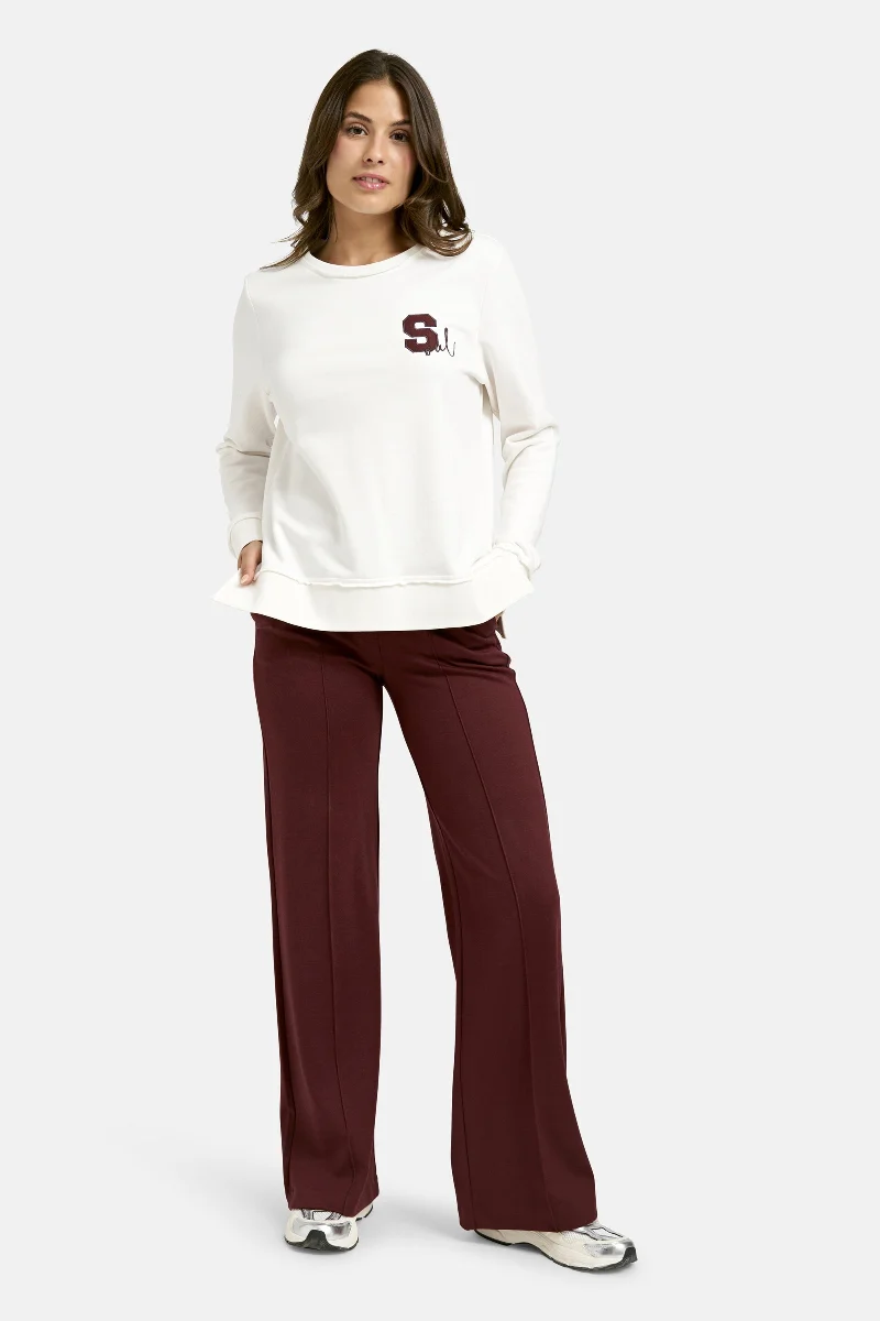 Smith & Soul Sweatshirt Backpatch cream white