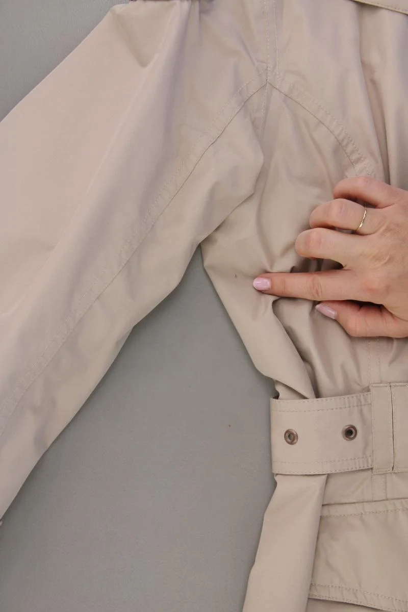Wellensteyn Jacke Modell Barbados Gr. M mit Gürtel creme aus Polyester
