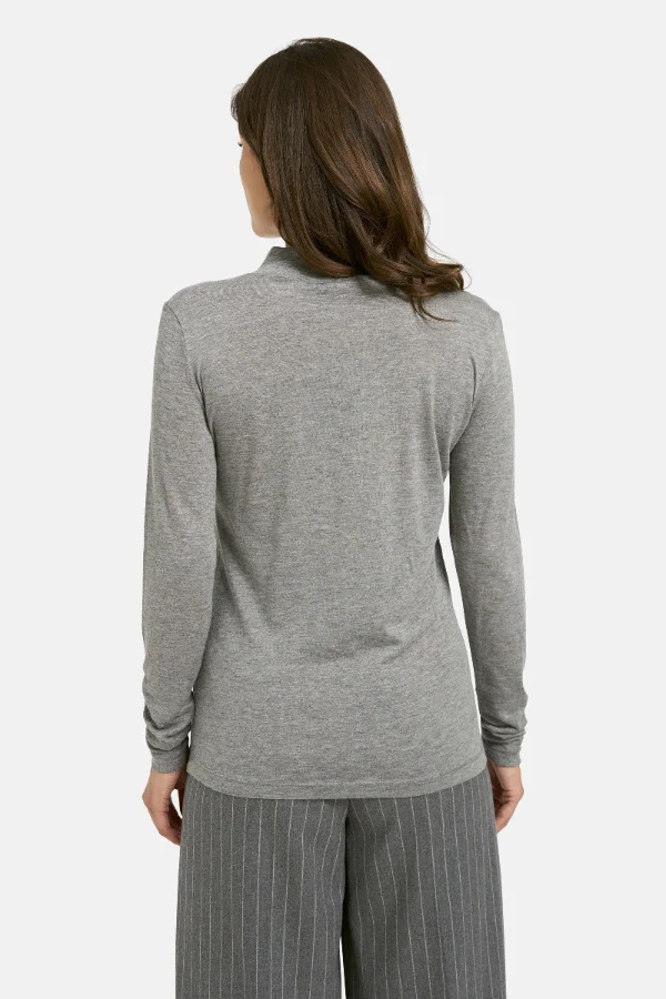 Smith & Soul Basic Rollkragenpulli grey melange