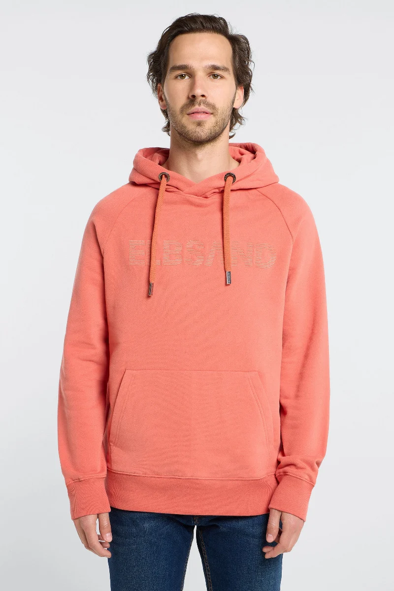 Elbsand Men Hoodie Kare brick red