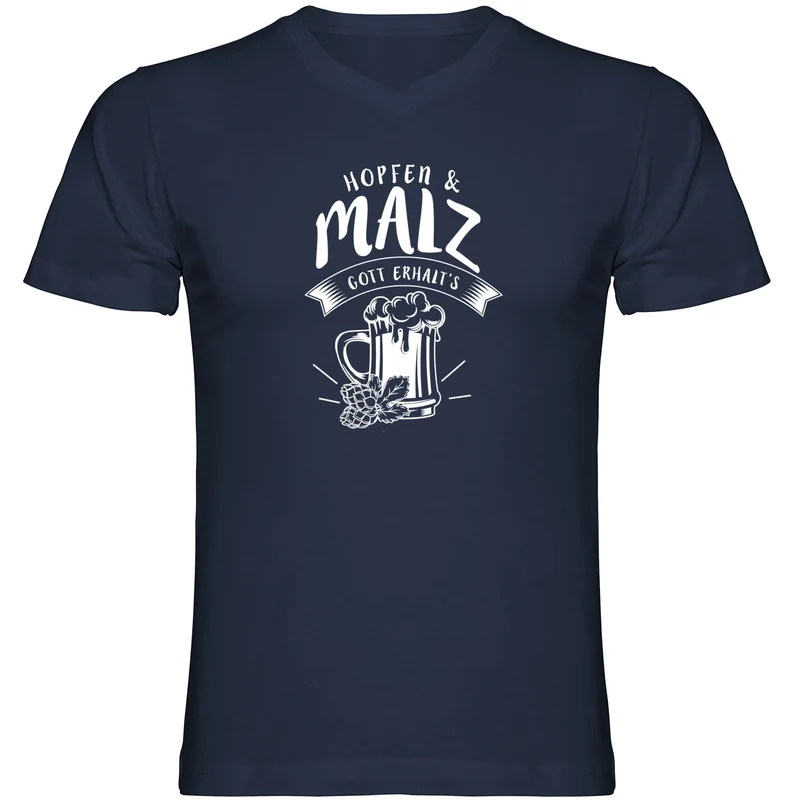 Hopfen und Malz Tshirt V-Ausschnitt