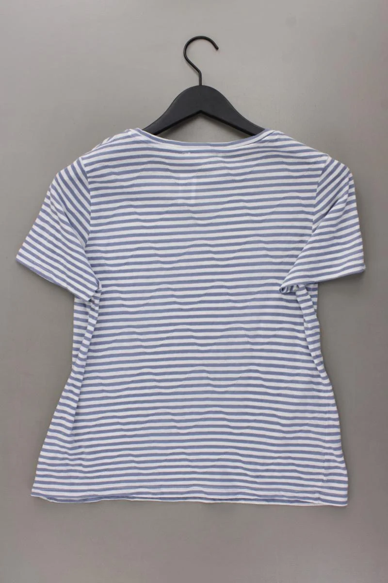 Garcia Jeans Ringelshirt Gr. L gestreift Kurzarm blau aus Baumwolle