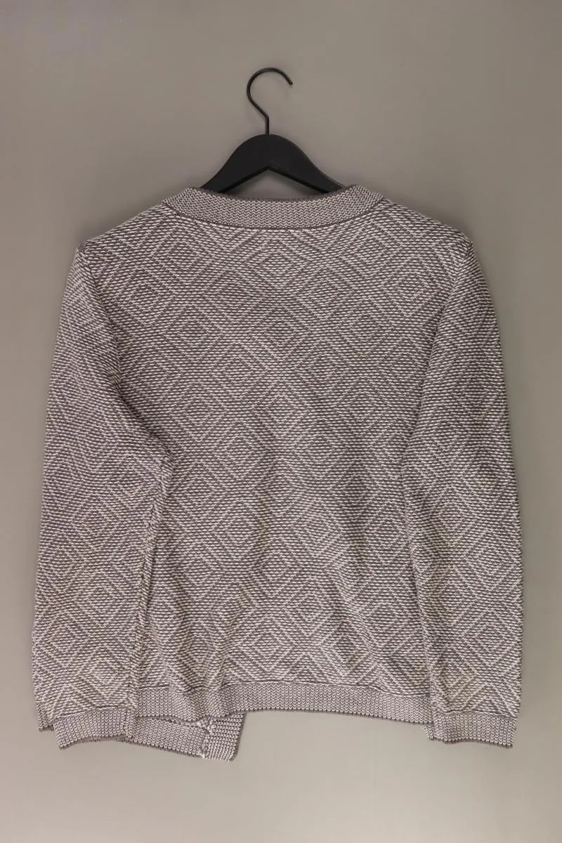 Nala Strickjacke Gr. 46 Langarm grau aus Baumwolle