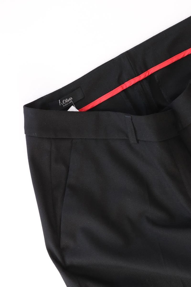s.Oliver Black Label Anzughose Gr. 40 schwarz aus Polyester
