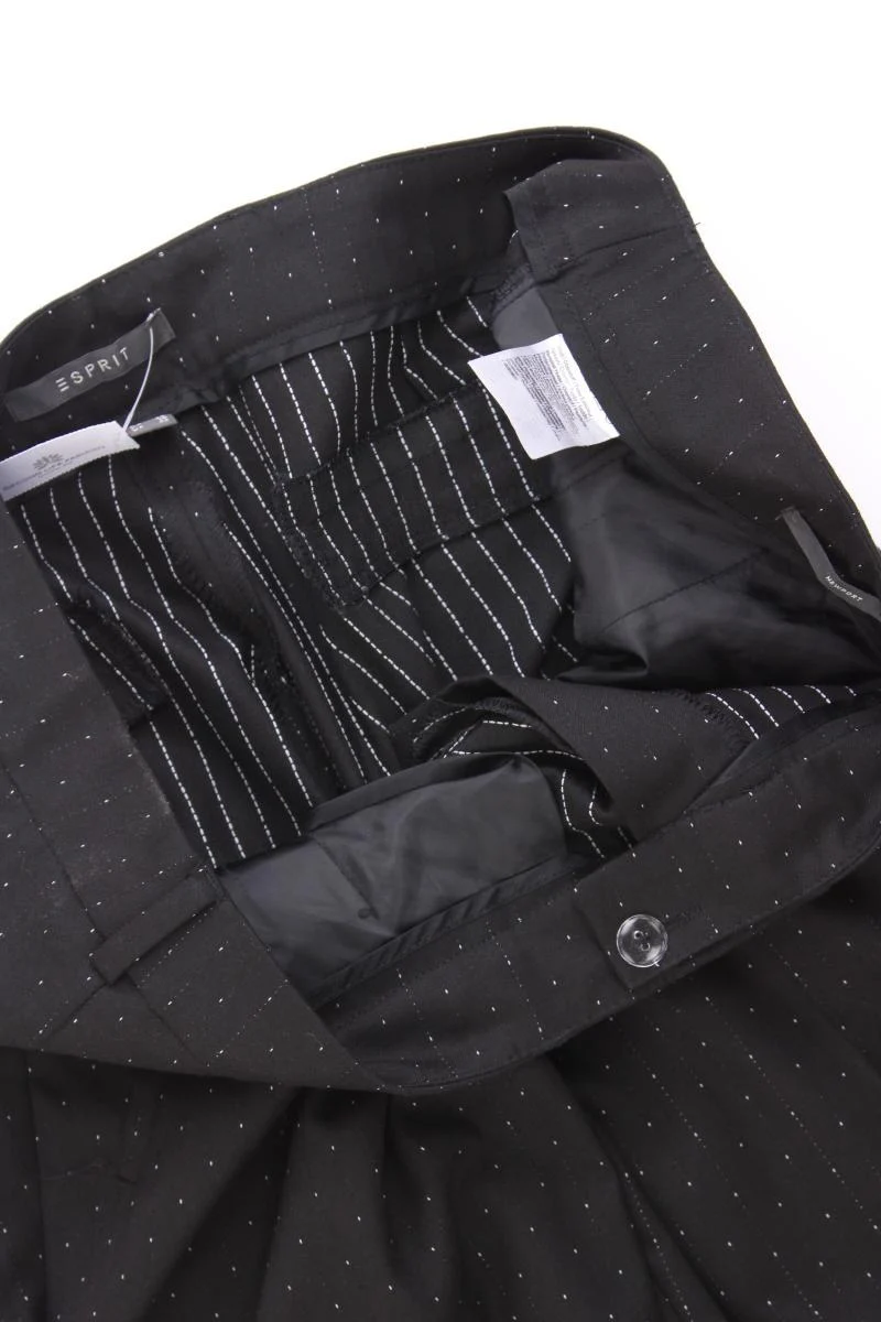 Esprit Anzughose Gr. 40 schwarz aus Polyester
