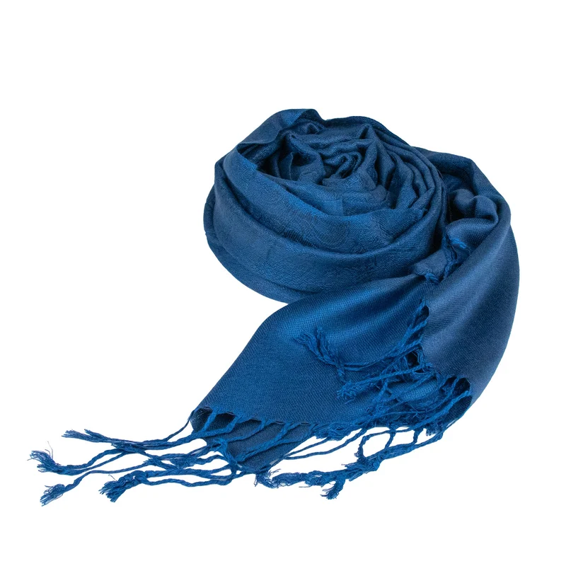 Halstuch aus Viscose - Stola Schal 185 x 70 cm | Jeansblau