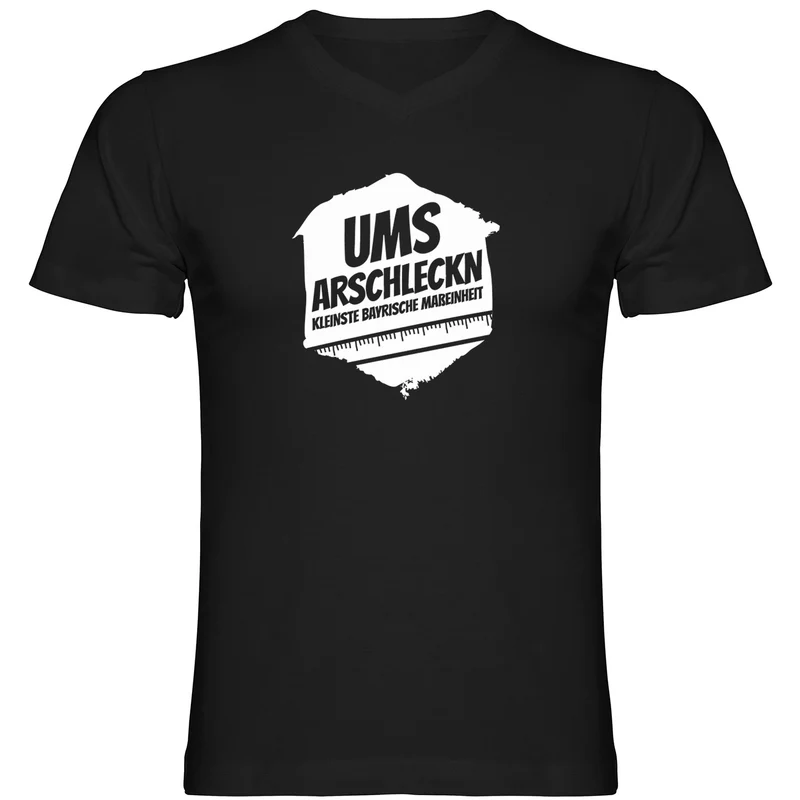 Ums Arschleckn Tshirt V-Ausschnitt