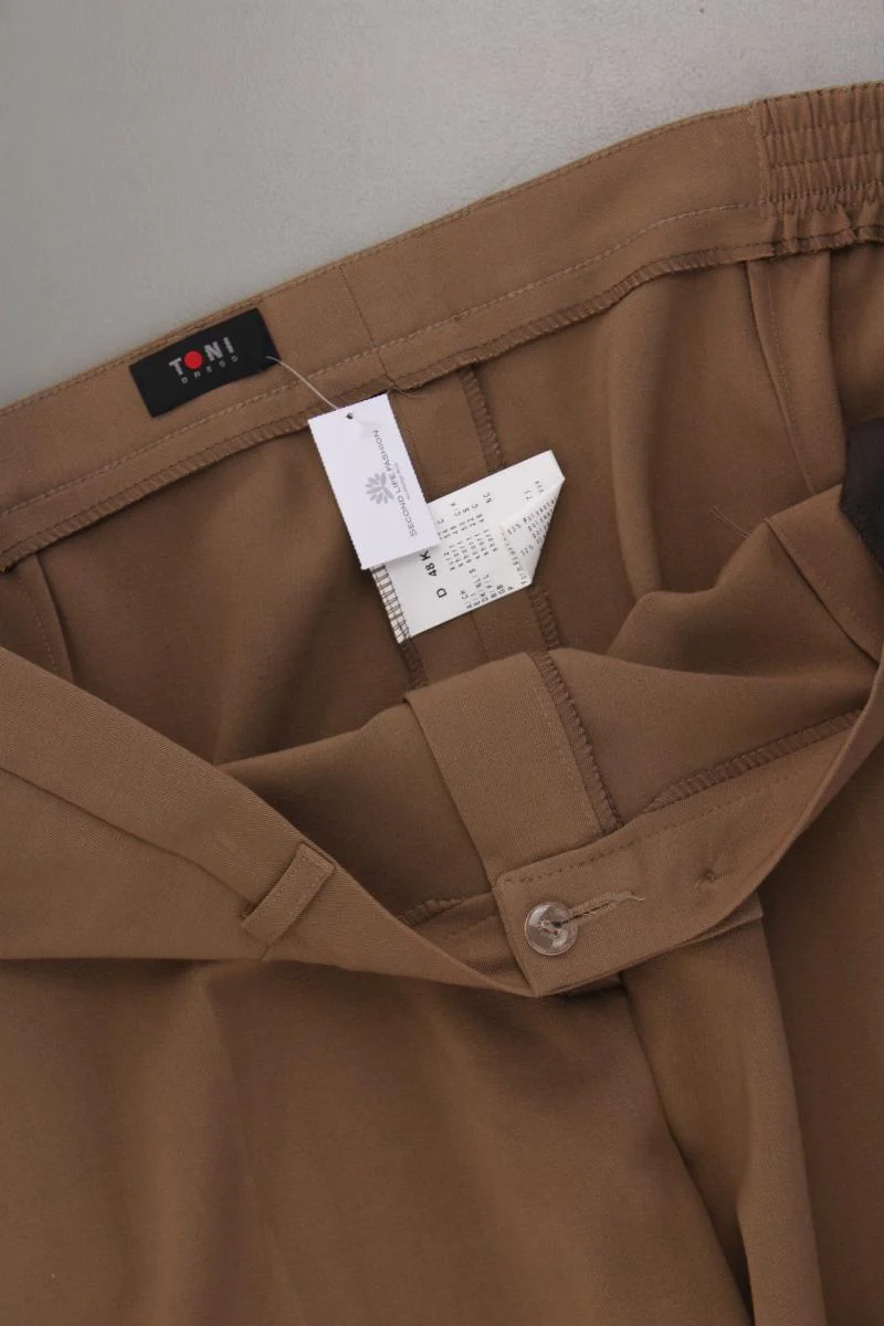 TONI Anzughose Gr. Kurzgröße 48 braun aus Polyester