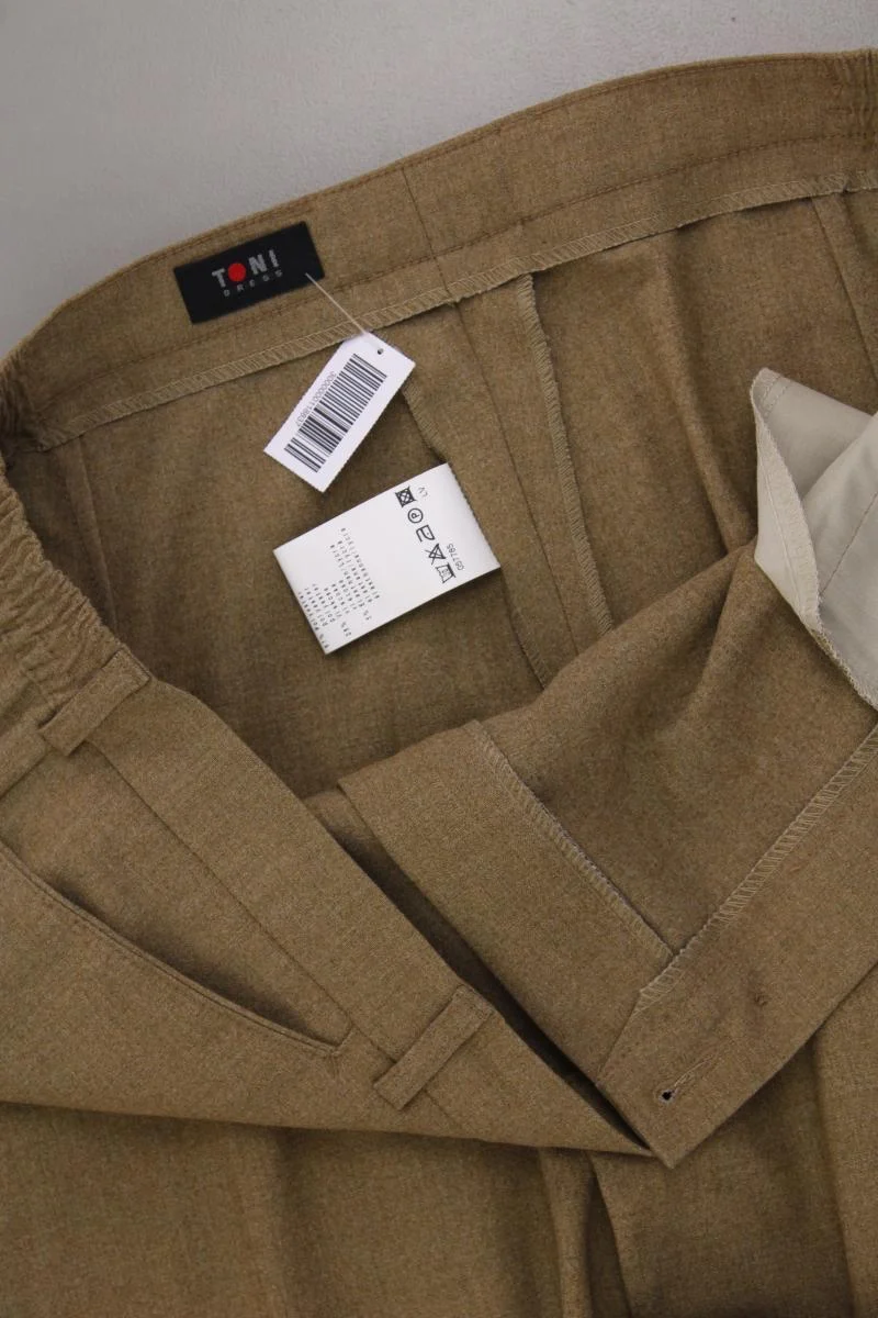 TONI Anzughose Gr. Kurzgröße 48 braun aus Polyester