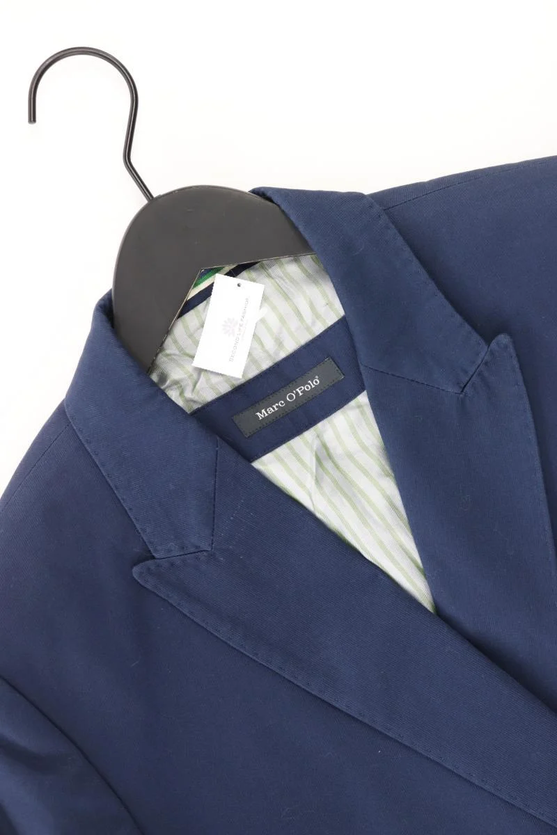 Marc O'Polo Lange Jacke für Herren Gr. 50 blau aus Baumwolle