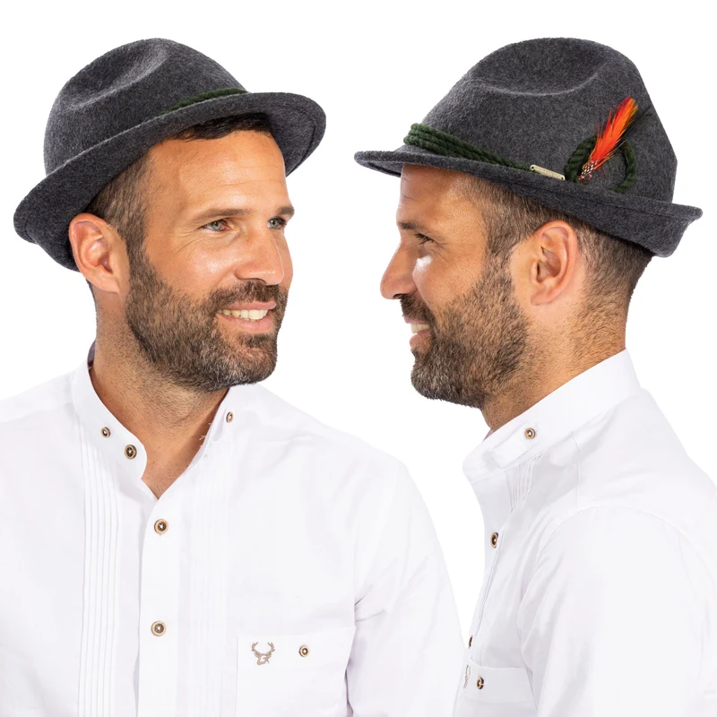 Men’s Oktoberfest Hat Felt Gray