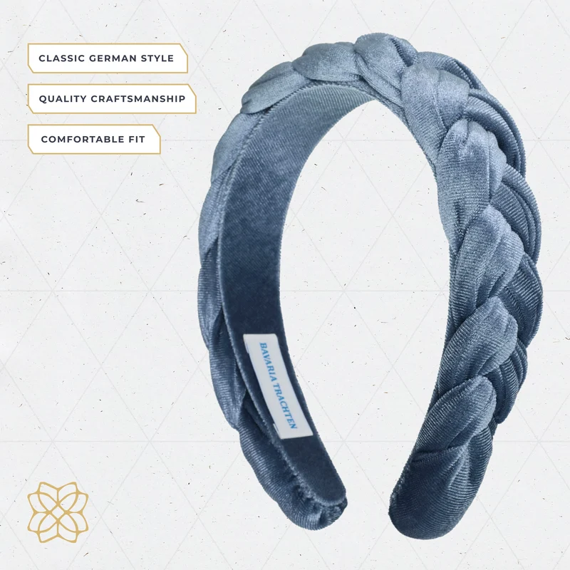 Braided Headband Blue