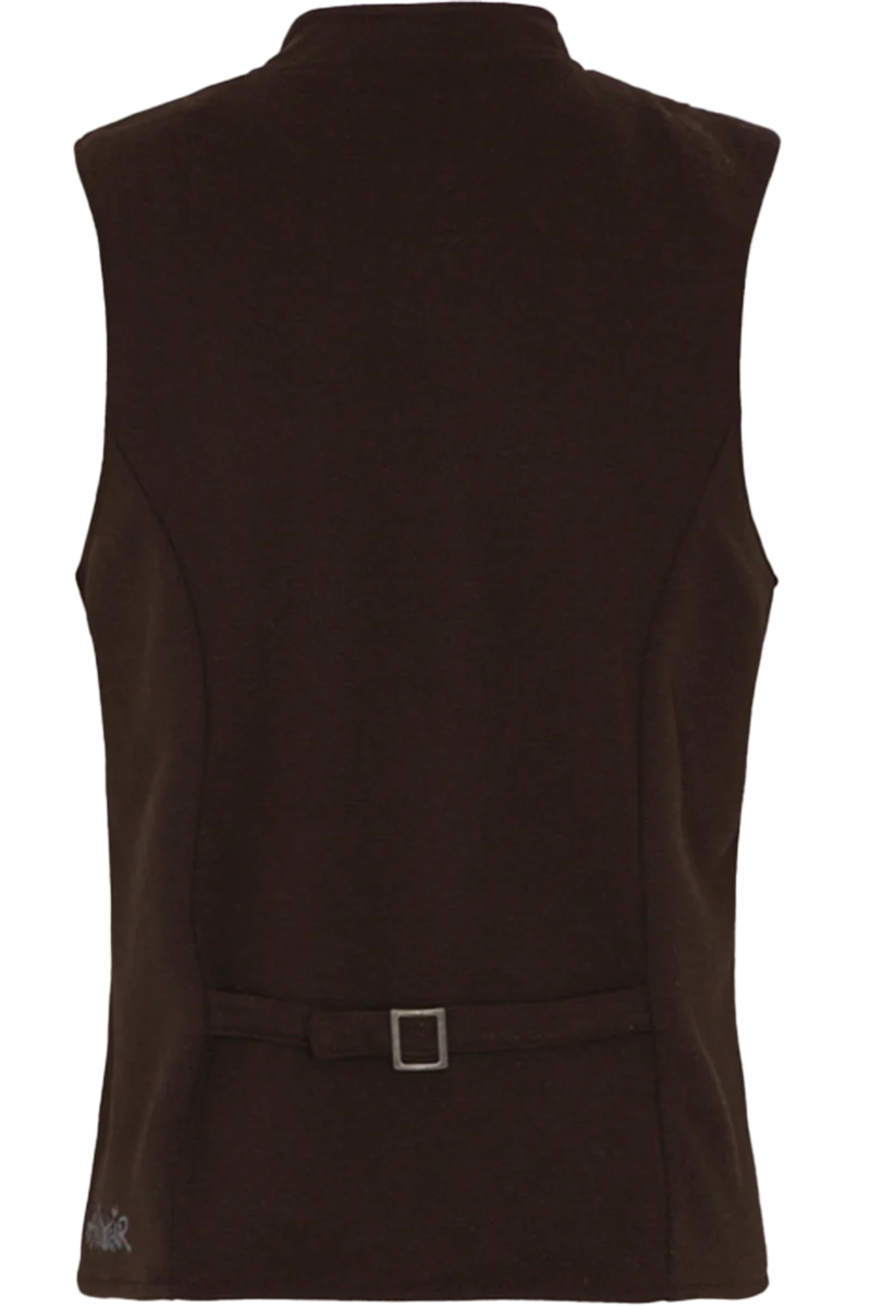 Herren Trachtenweste Sweatmaterial - braun
