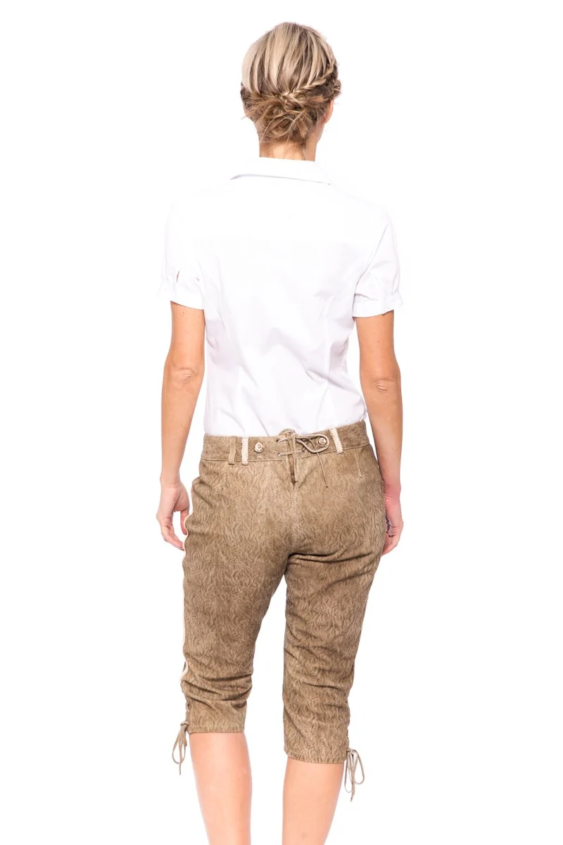 Damen Lederhose % - Krüger Madl - Kniebund - 039362-000-0007