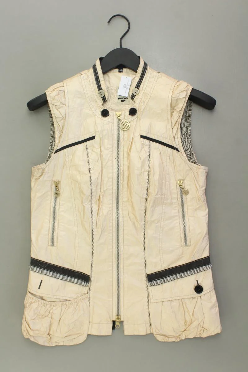 Sportalm Regular Weste Gr. 38 mit Pailletten gold aus Polyester
