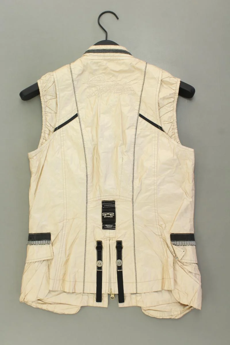 Sportalm Regular Weste Gr. 38 mit Pailletten gold aus Polyester