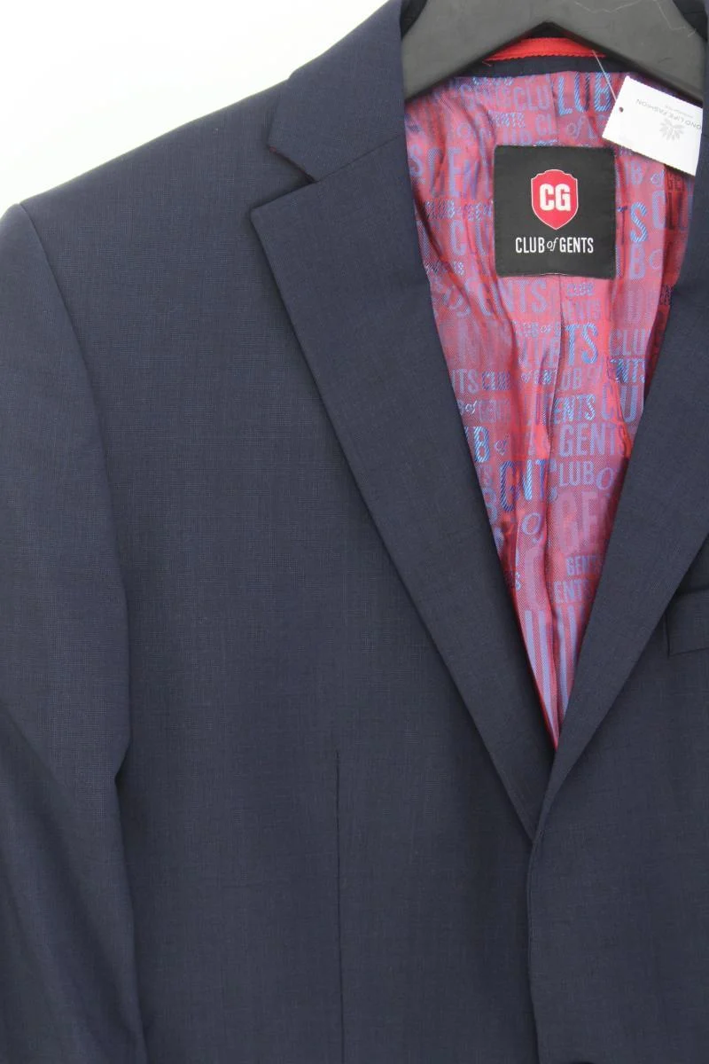 Club of Gents Longsakko für Herren Gr. S neuwertig blau aus Polyester