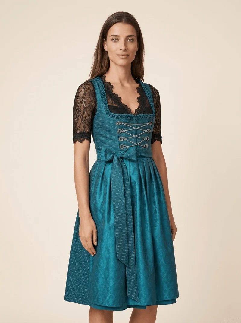 Dirndlbluse Valentina schwarz