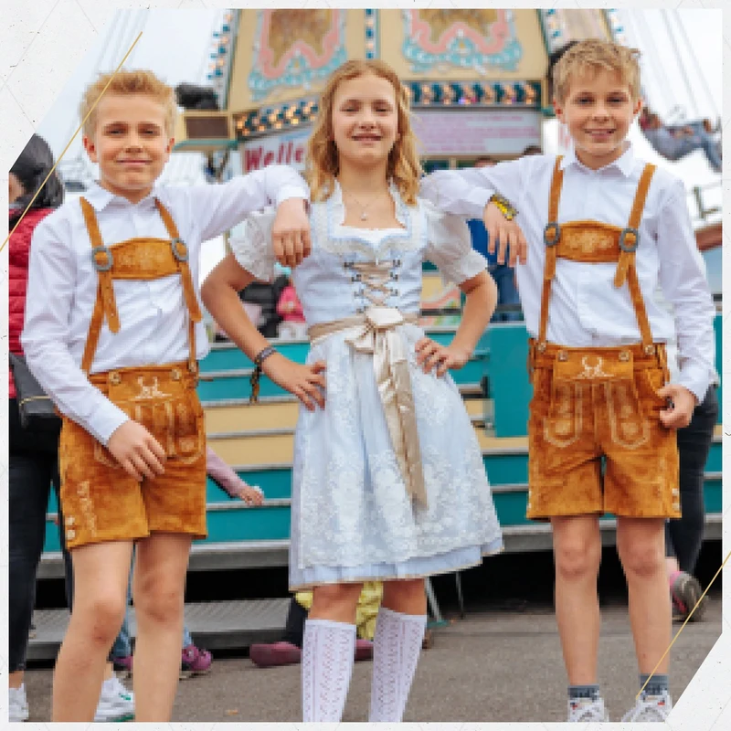 Kids Lederhosen Light Brown