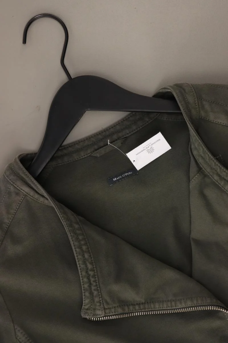 Marc O'Polo Übergangsjacke Gr. 40 olivgrün aus Baumwolle