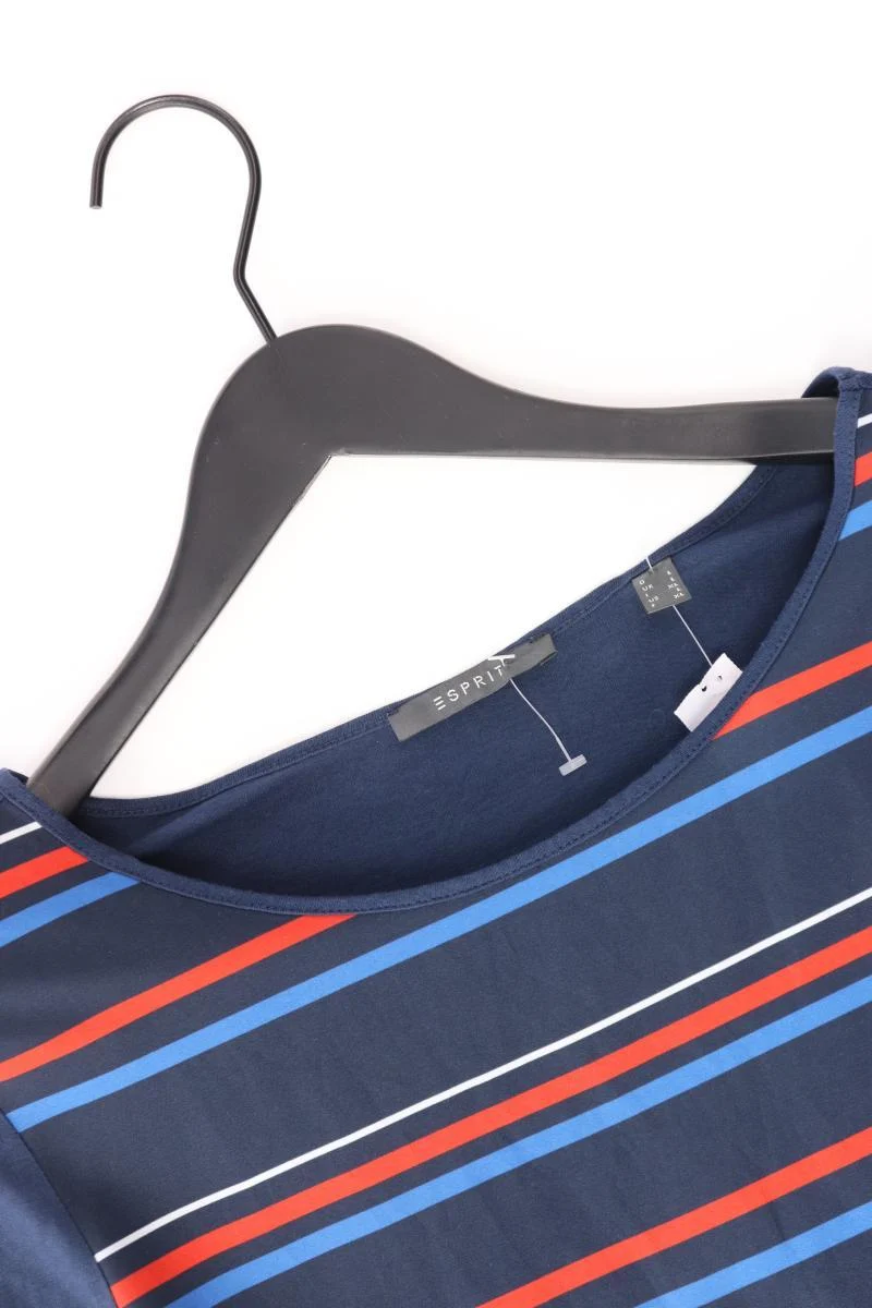 Esprit Ringelshirt Gr. L gestreift Langarm blau aus Polyester