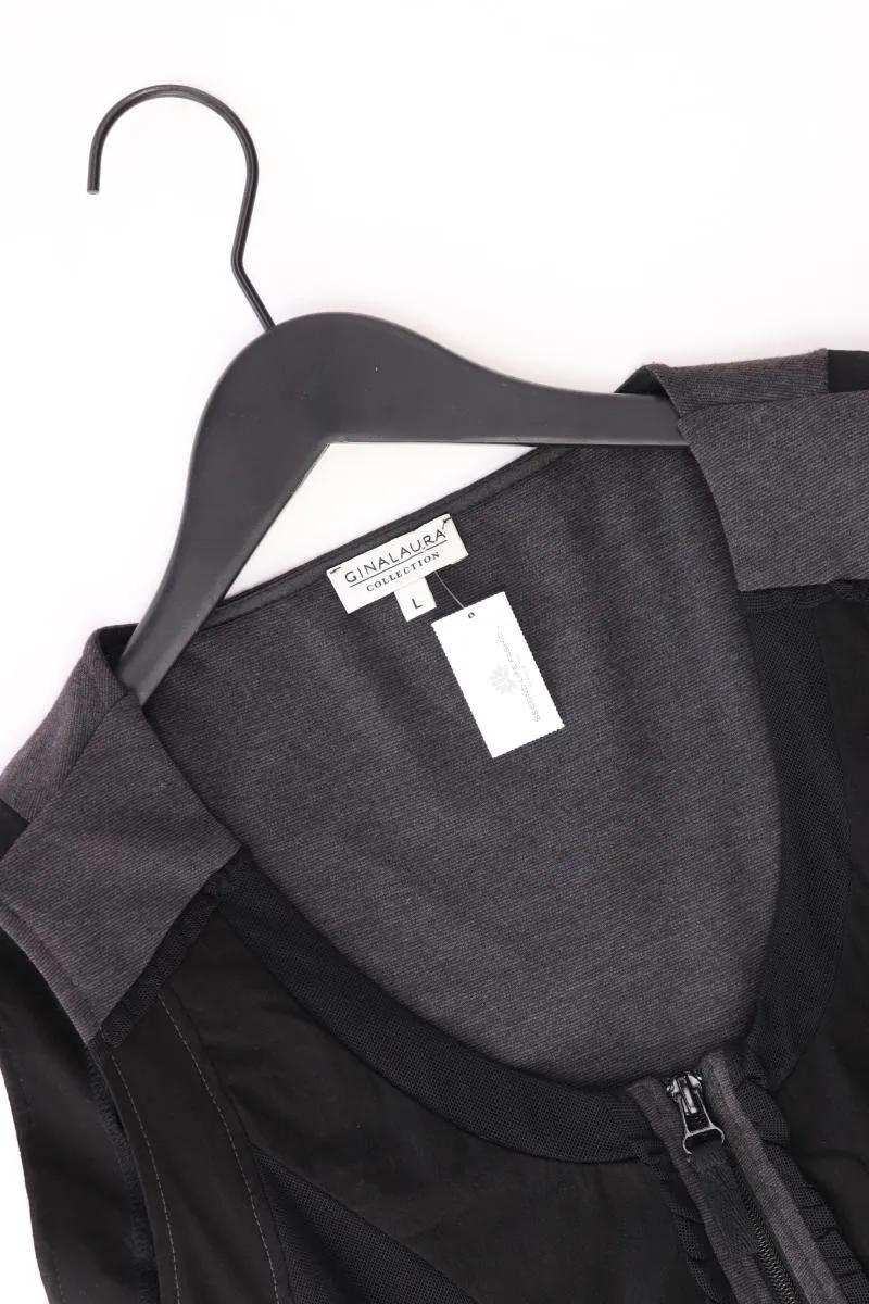 Gina Laura Midikleid Gr. L Ärmellos schwarz aus Polyester
