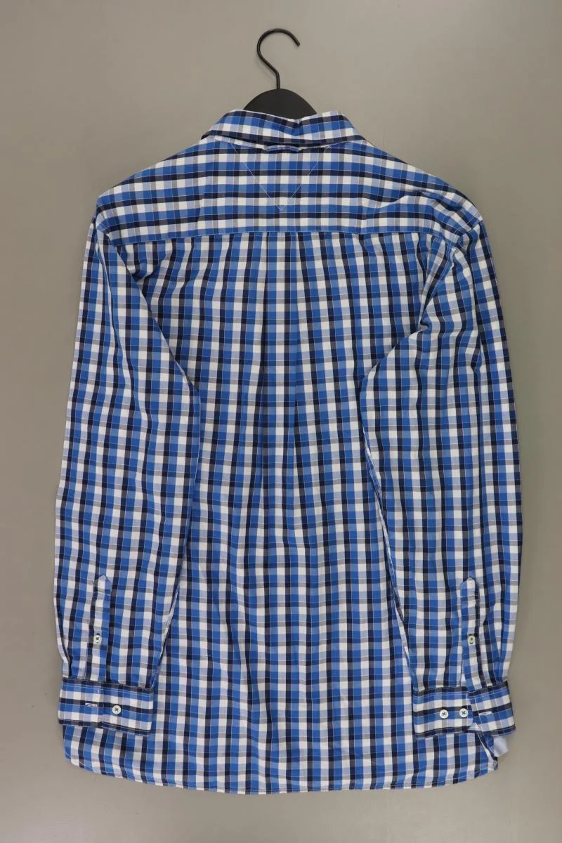 Tommy Hilfiger Karohemd für Herren Gr. XL kariert Langarm blau aus Baumwolle