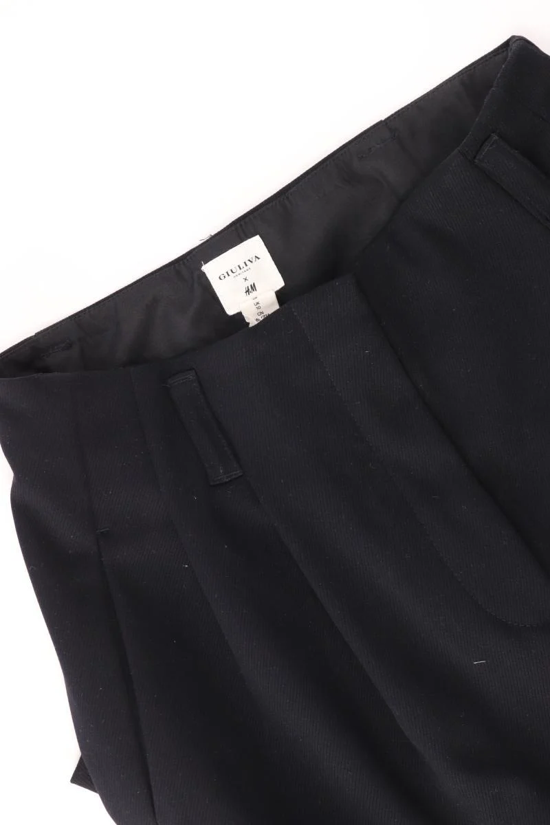 Giuliva x H&M Stoffhose Gr. 38 schwarz aus Polyester