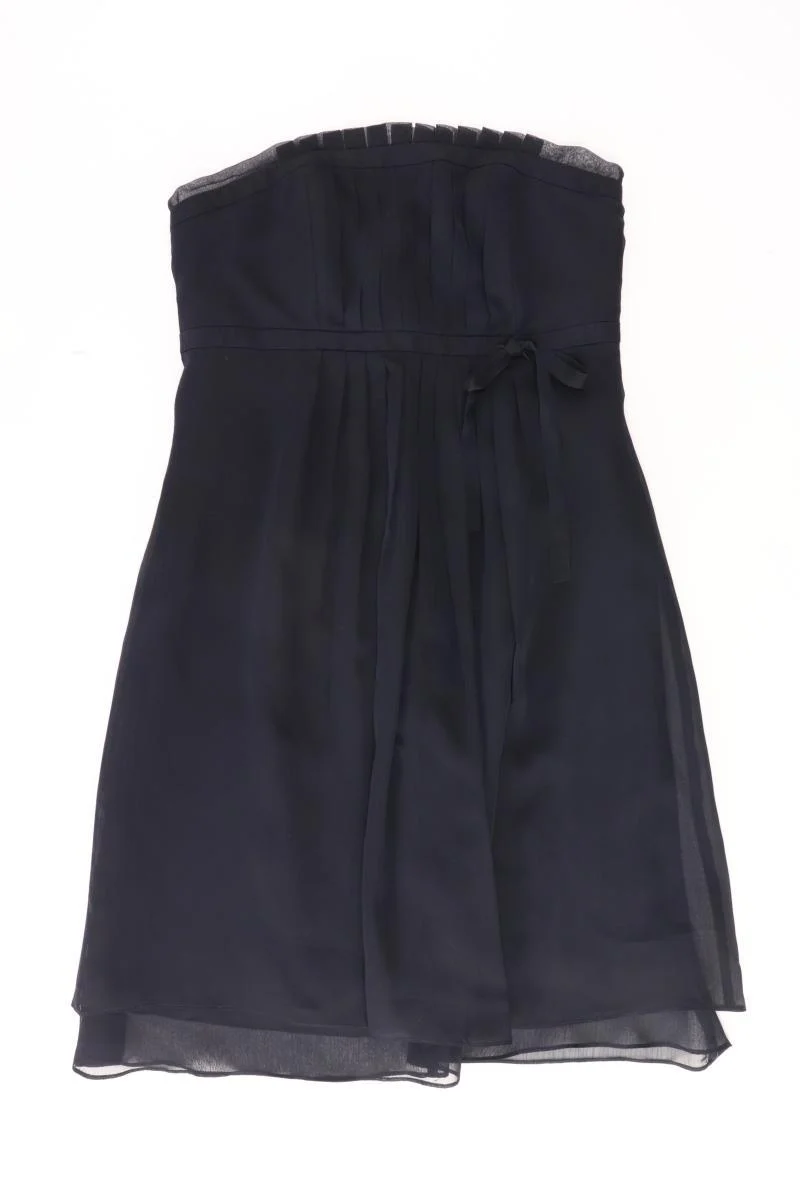 Marie Blanc Bandeaukleid Gr. 38 Ärmellos schwarz aus Polyester