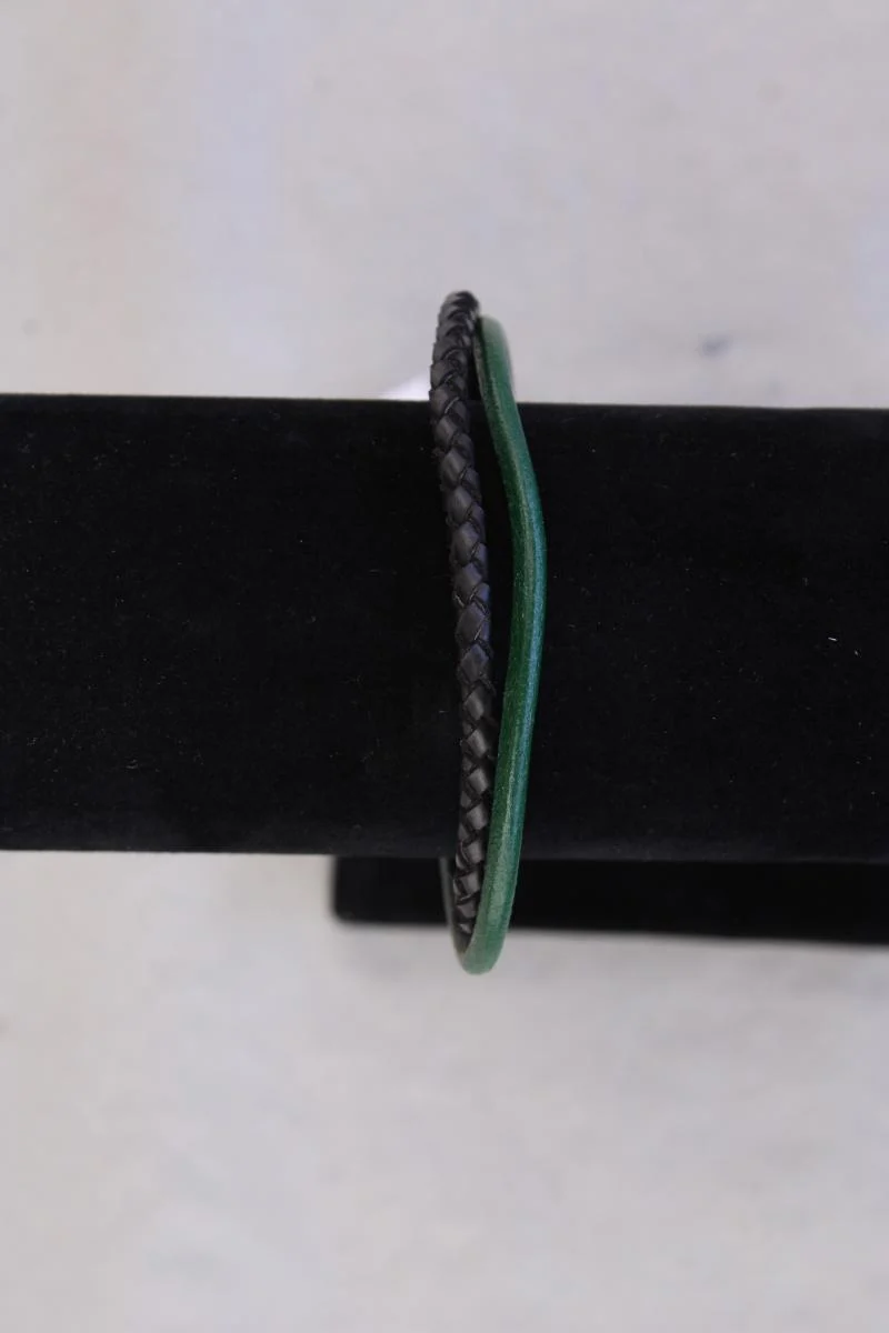 Armband schwarz aus Leder