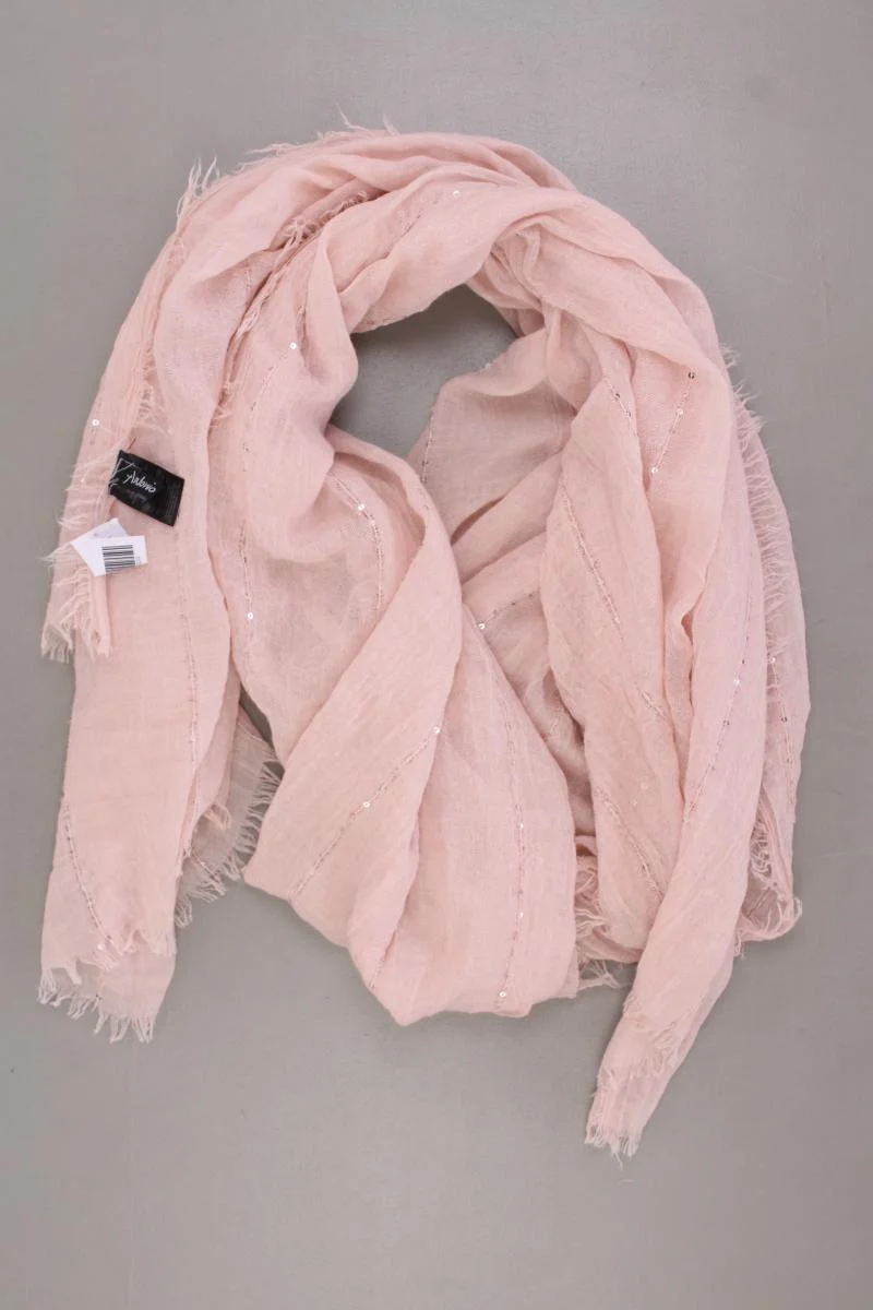 Tuch mit Pailletten rosa aus Viskose